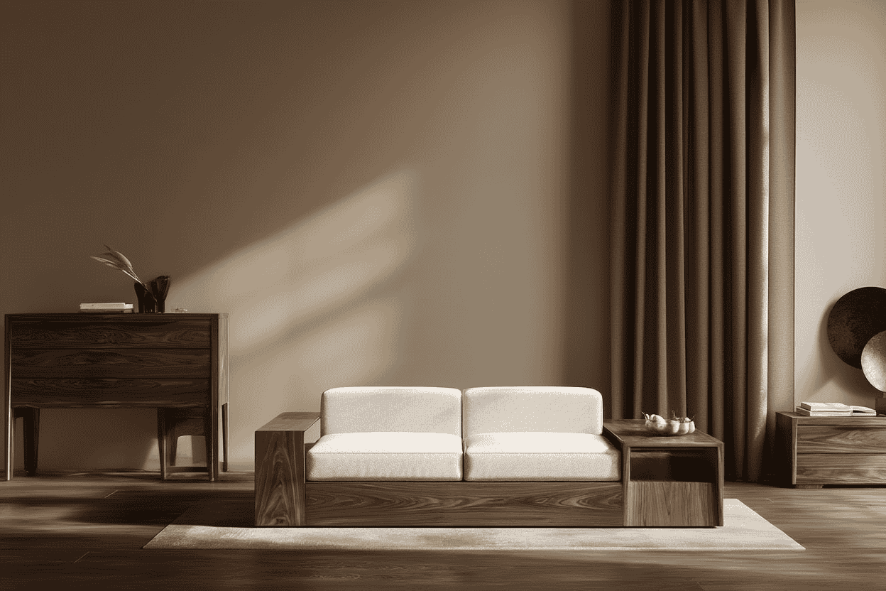 Bhagwati Home Solutions — modern home interior with PVC doors and false ceiling in Faridabad